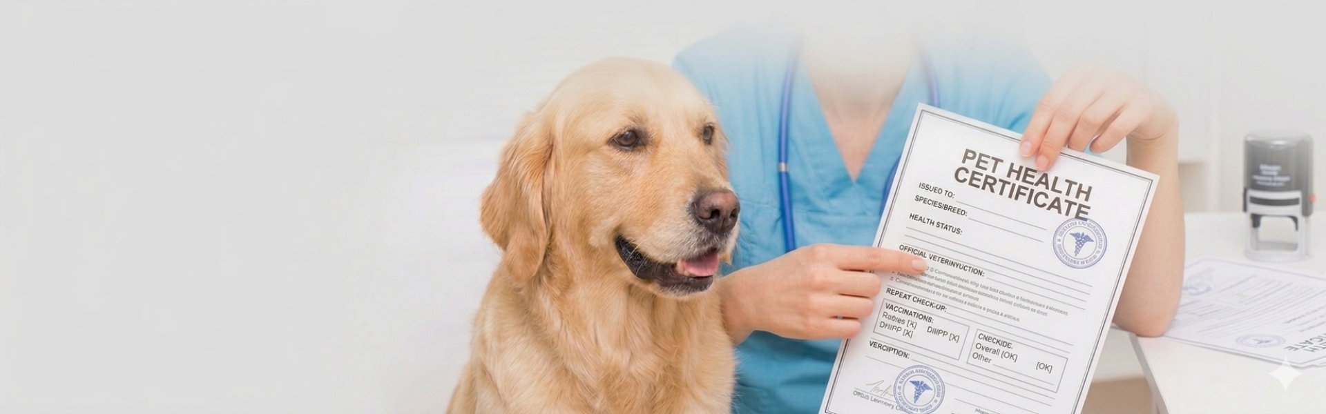 vet bandaging orange cat